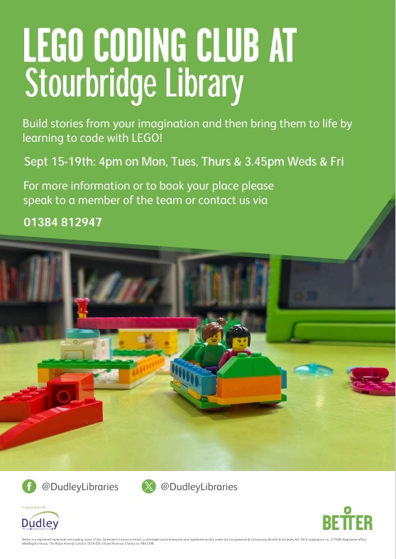 Stourbridge Library - National Coding Week: Lego Coding